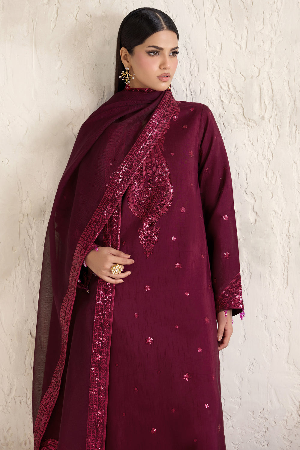 Farasha | Formals 26 | Fuchsia Glow - by Libasekhas UK - Registered Vendor of : Farasha - 100% Original Designer Dress