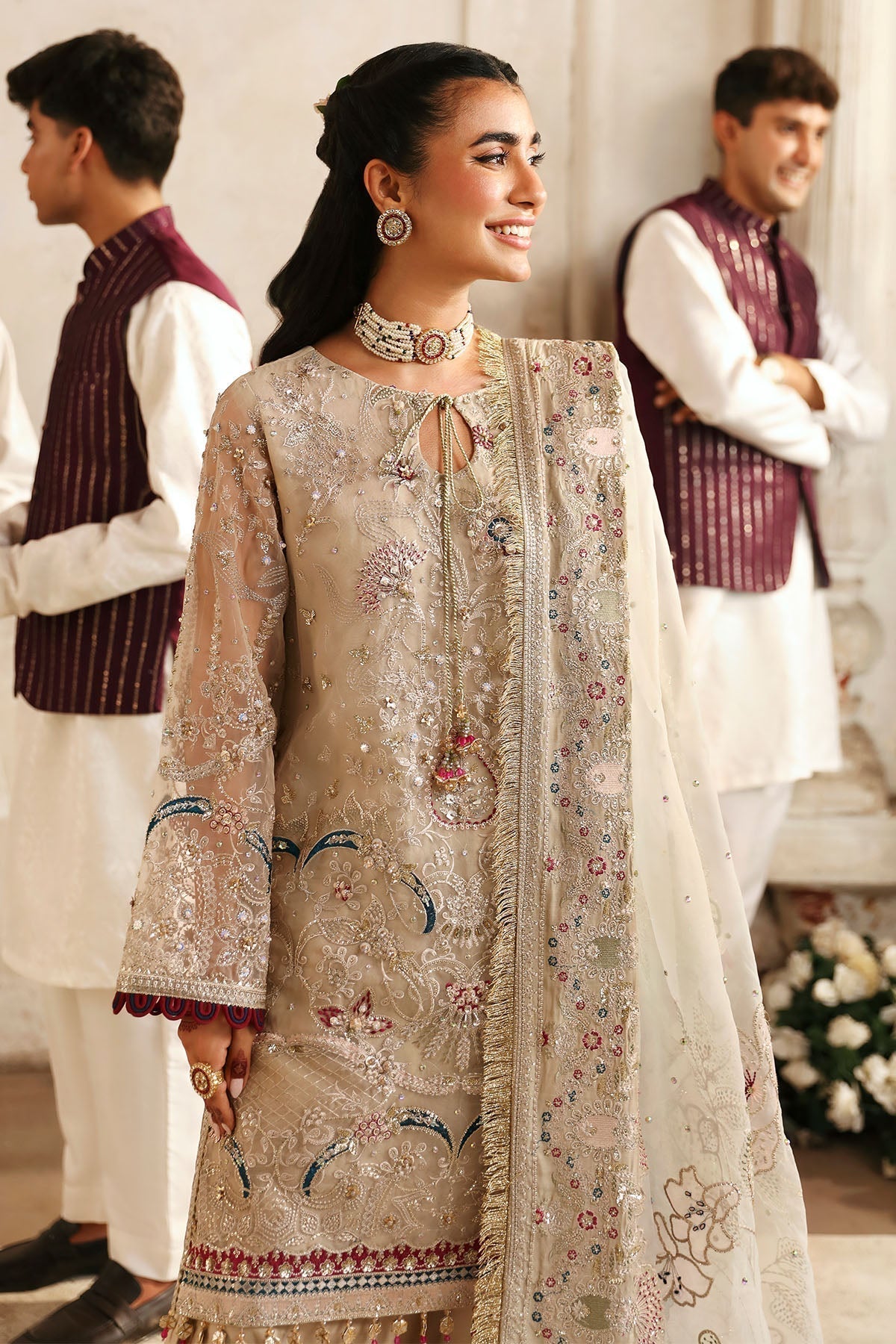 Nureh | Jhoomro Wedding Formals | NL-72 CHANDNI - by - Libasekhas UK - Registered Vendor of : Nureh - 100% Original Designer Dresss