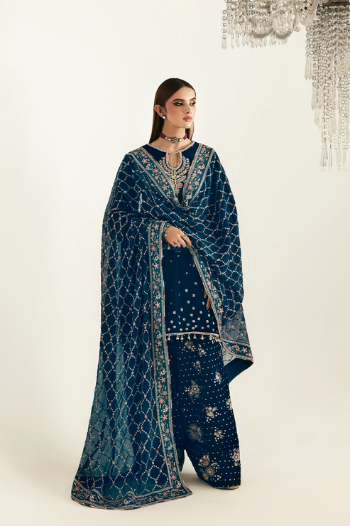 Emaan Adeel | Zarposh Velvet 25 | JAHANARA - by Libasekhas UK - Registered Vendor of : Emaan Adeel - 100% Original Designer Dress