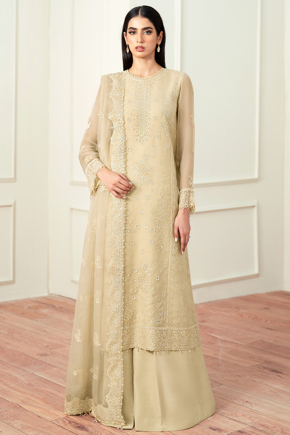 Farasha | Essence Formals 25 | Beige Dusk - by Libasekhas UK - Registered Vendor of : Farasha - 100% Original Designer Dress