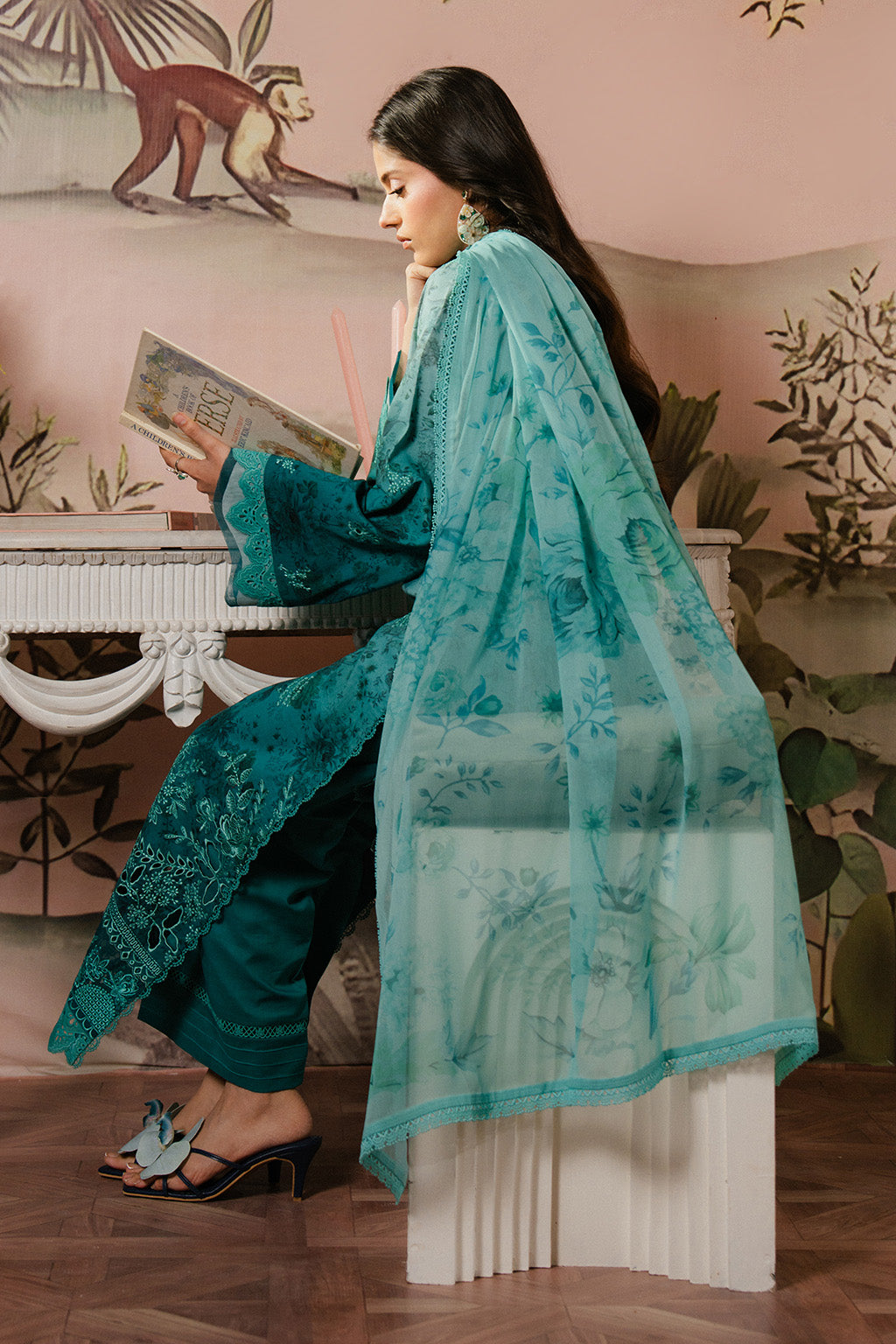 Ayzel | Armelia Printed Lawn 25 | Esmera - by - Libasekhas UK - Registered Vendor of : Ayzel - 100% Original Designer Dresss