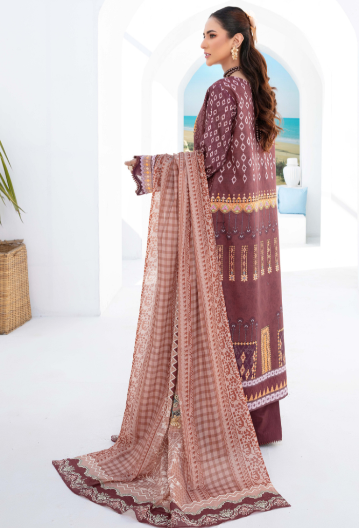 Humdum | Saira Bano Lawn 24 | D07 - by - Libasekhas UK - Registered Vendor of : HumDum - 100% Original Designer Dresss