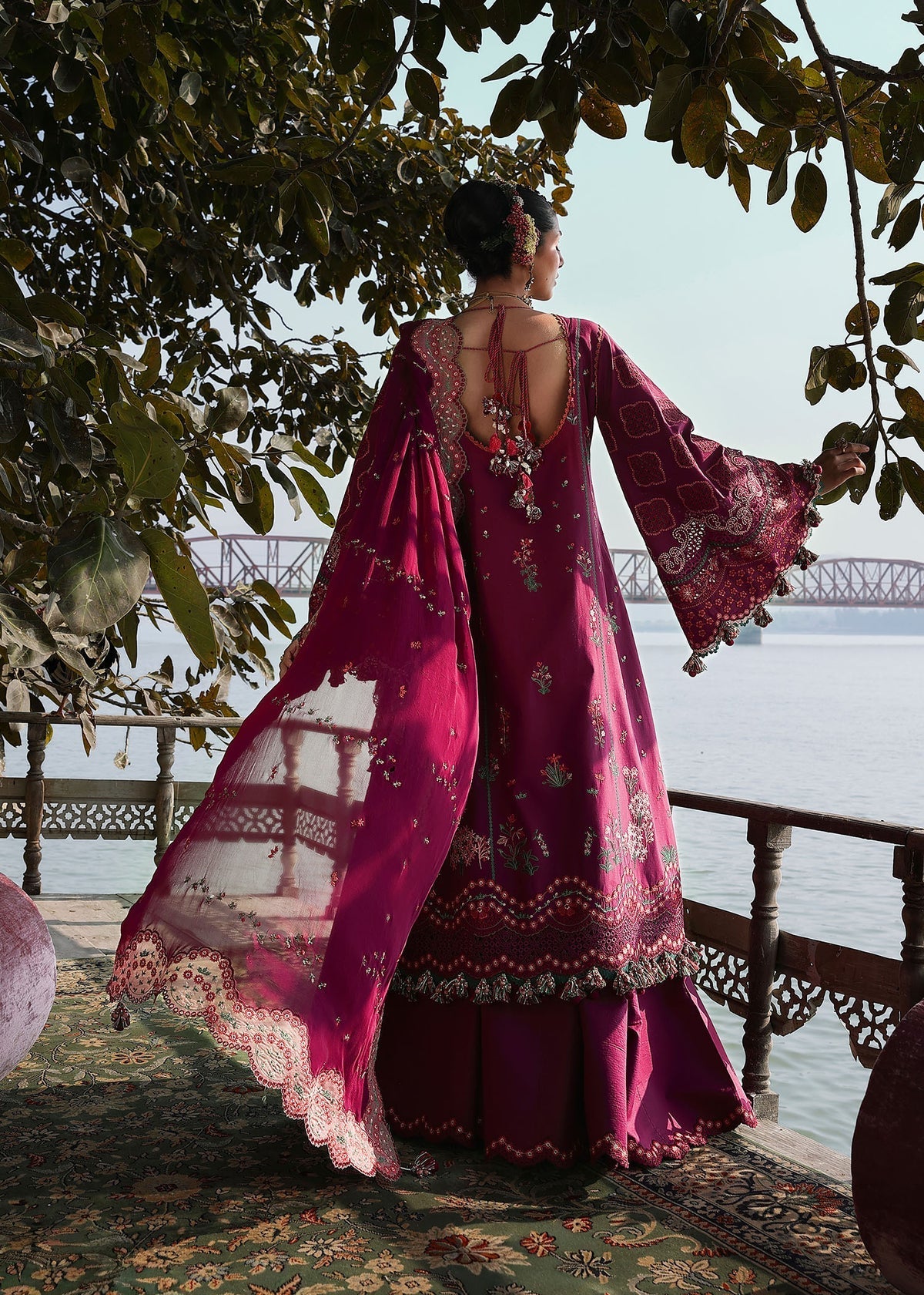 Hussain Rehar | Kalabagh Luxury Lawn 26 | Anjas - by Libasekhas UK - Registered Vendor of : Hussain Rehar - 100% Original Designer Dress