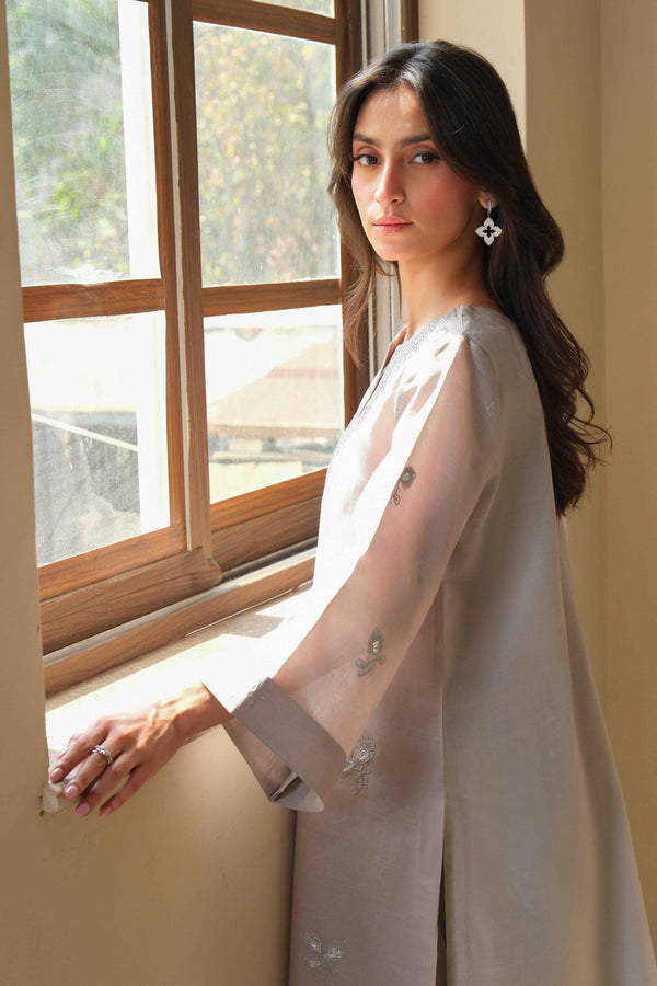 Noor by Saadia Asad | Noor Pret 25 | D3 - Neutral Noir - by Libasekhas UK - Registered Vendor of : Noor by Saadia Asad - 100% Original Designer Dress