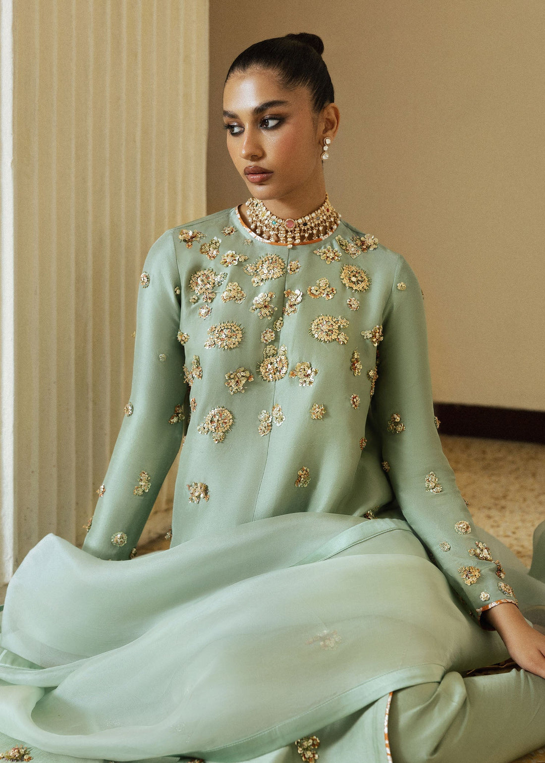 Hussain Rehar | Luxury Pret 26 | Lunar Luxe - by Libasekhas UK - Registered Vendor of : Hussain Rehar - 100% Original Designer Dress