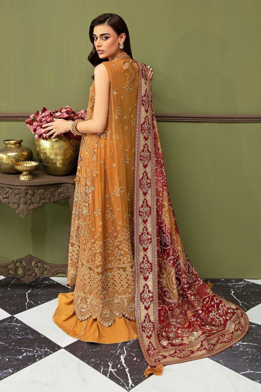 Nureh | Jhoomro Wedding Formals | NL-52 - ZAWIYA - by - Libasekhas UK - Registered Vendor of : Nureh - 100% Original Designer Dresss