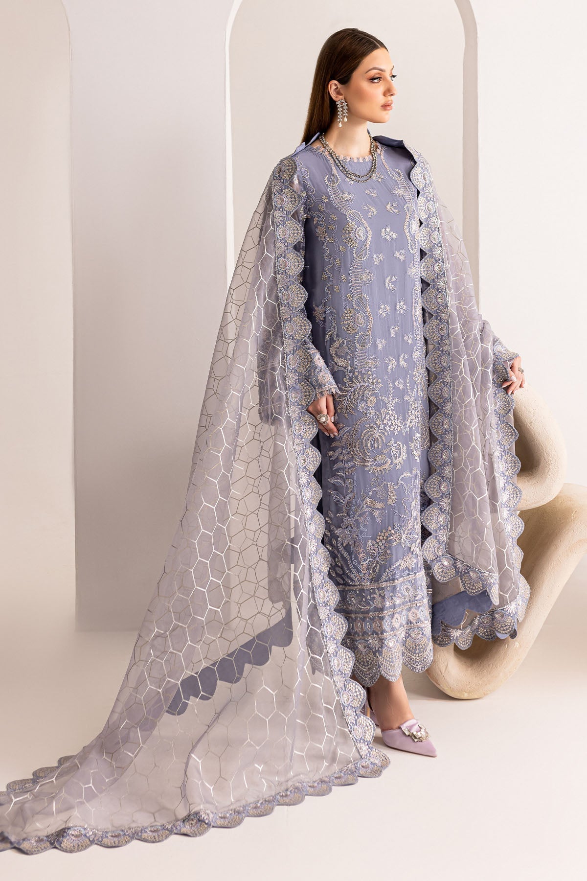 Nureh | Fancy Formals | NP-518 - by - Libasekhas UK - Registered Vendor of : Nureh - 100% Original Designer Dresss