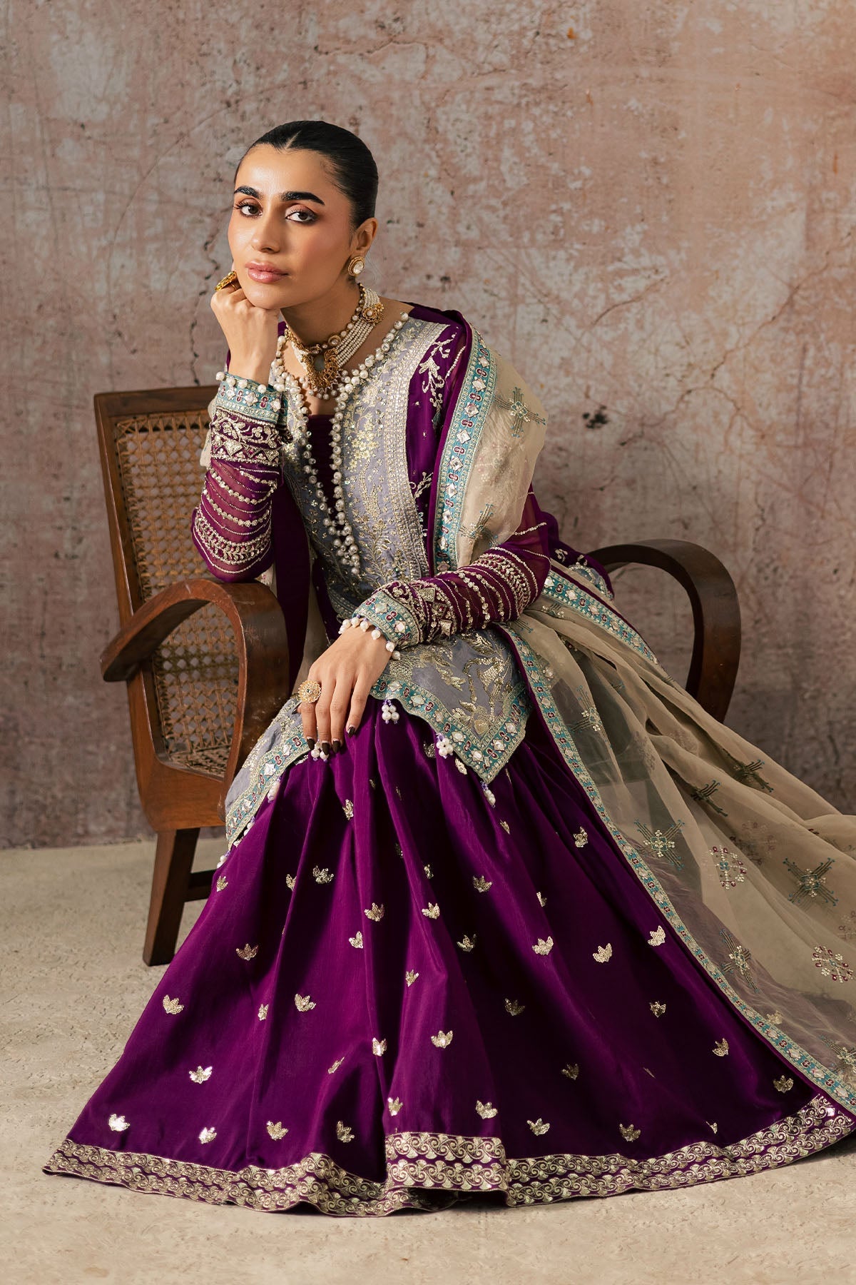Nureh | Wedding Formals | FP-152 - by Libasekhas UK - Registered Vendor of : Nureh - 100% Original Designer Dress