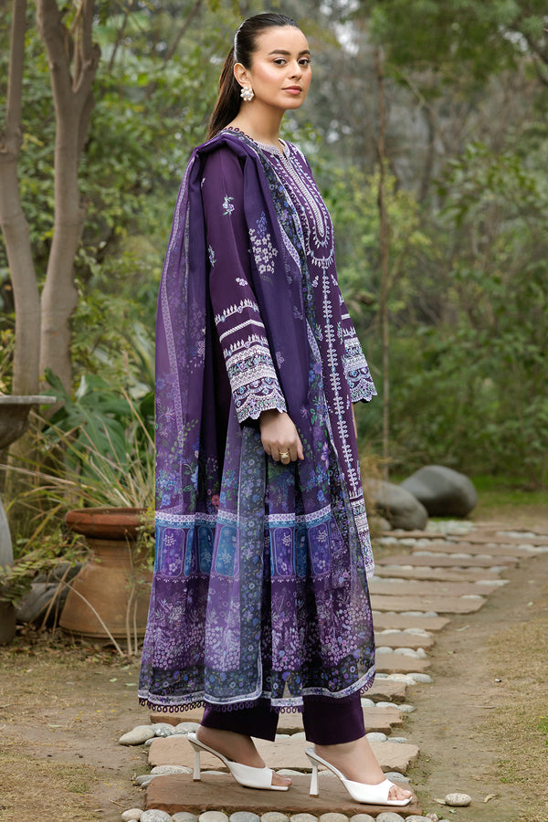 Farasha | Summer Weaves Embroidered Lawn | Regal Iris - by - Libasekhas UK - Registered Vendor of : Farasha - 100% Original Designer Dresss