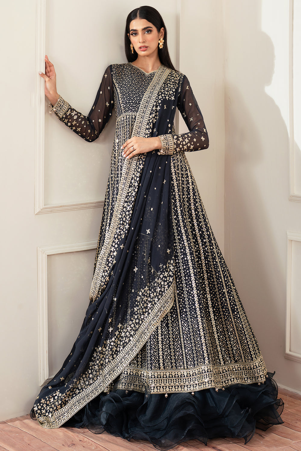 Farasha | Essence Formals 25 | Midnight Navy - by Libasekhas UK - Registered Vendor of : Farasha - 100% Original Designer Dress