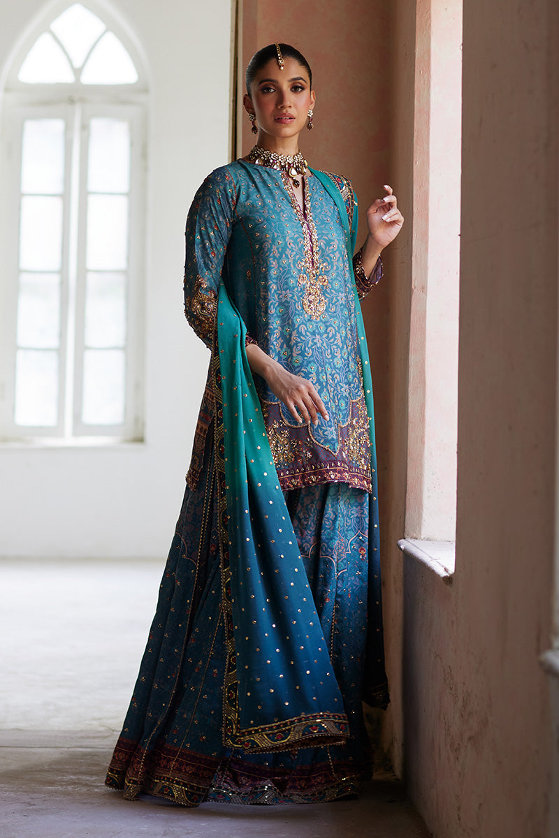 Mina Hassan | Formal Dholki Collection | Leela - by - Libasekhas UK - Registered Vendor of : Mina Hassan - 100% Original Designer Dresss