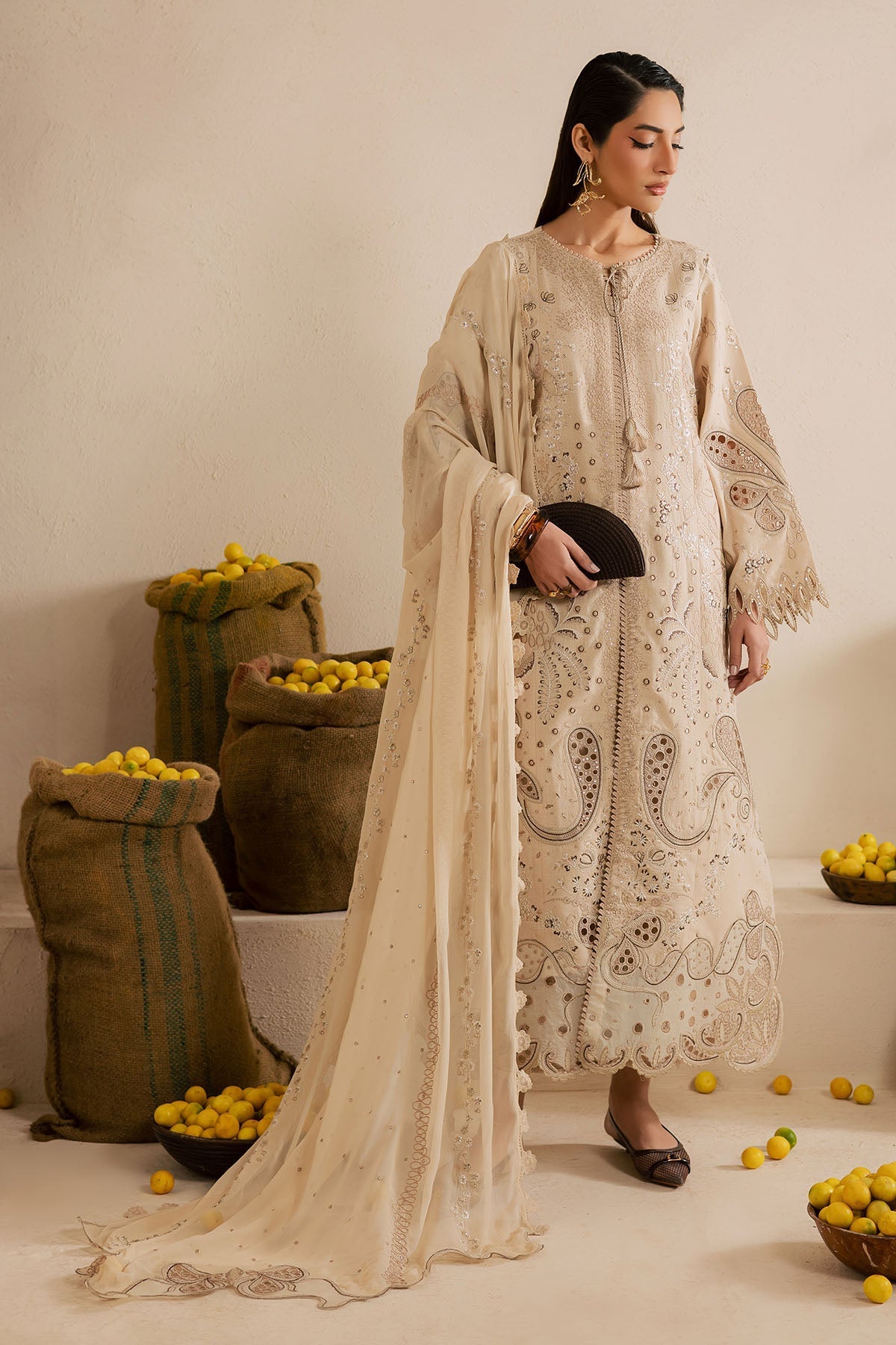 Nureh | Karandi Collection | NE-218 - by Libasekhas UK - Registered Vendor of : Nureh - 100% Original Designer Dress