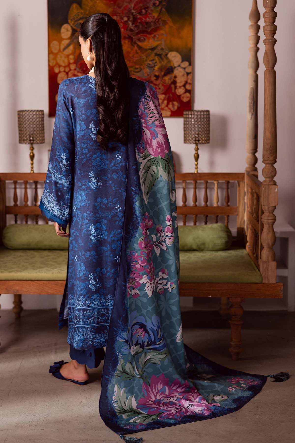 Nureh | Linen Jacquard | SP-188 - by Libasekhas UK - Registered Vendor of : Nureh - 100% Original Designer Dress