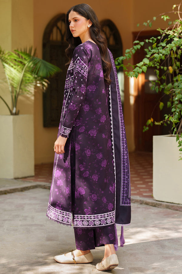 Farasha | Meline Premium Viscose 25 | Plum Powder - by Libasekhas UK - Registered Vendor of : Farasha - 100% Original Designer Dress