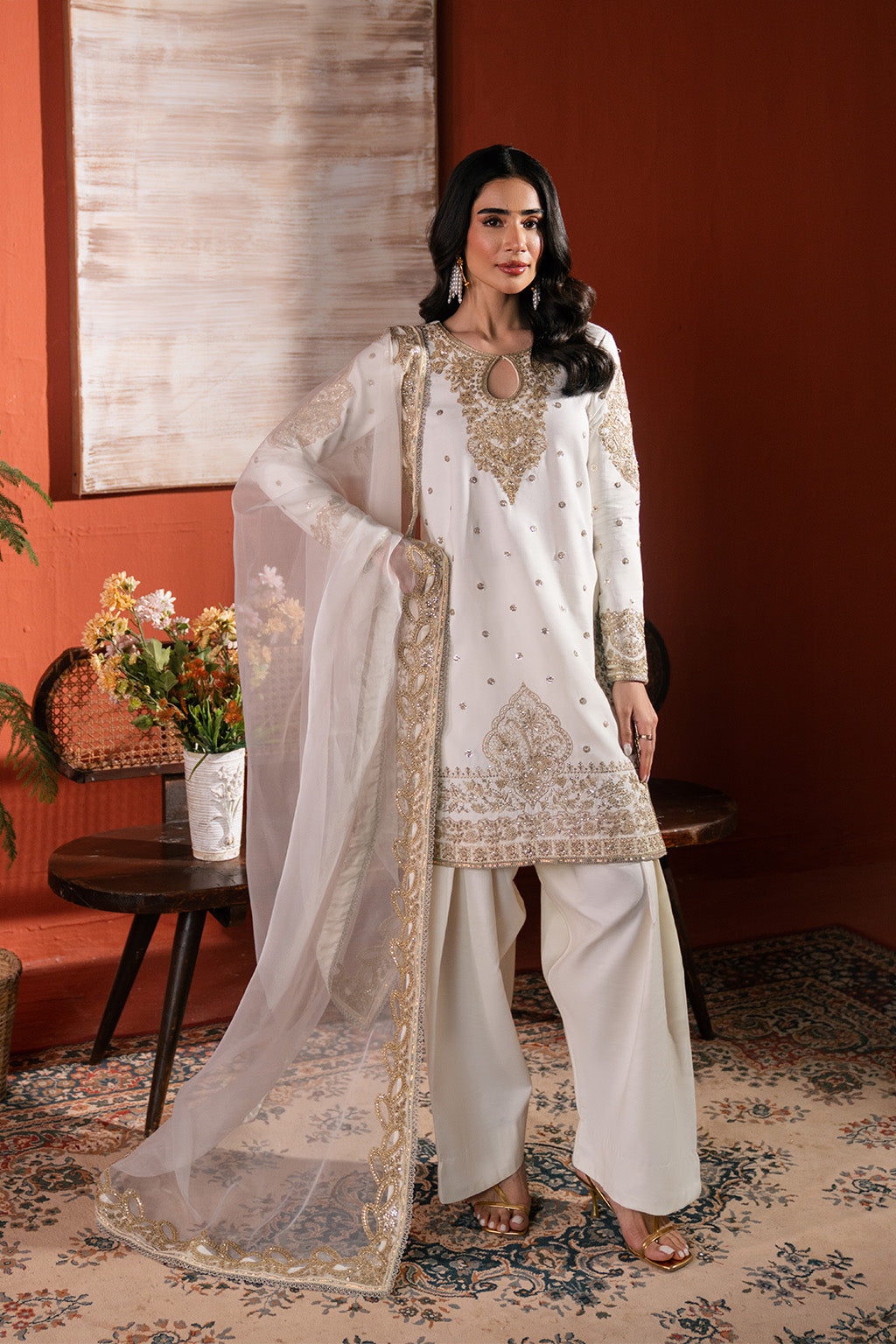 Neeshay | Raw Silk | RTW-RS-02 - by Libasekhas UK - Registered Vendor of : Neeshay - 100% Original Designer Dress