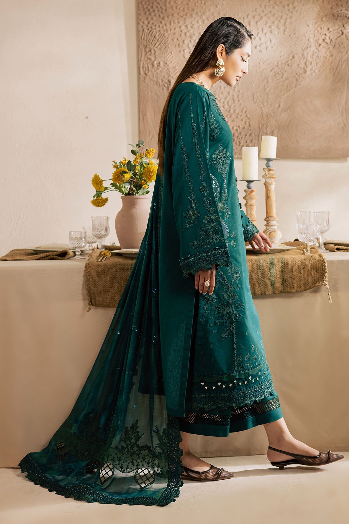 Nureh | Karandi Collection | NE-220 - by Libasekhas UK - Registered Vendor of : Nureh - 100% Original Designer Dress