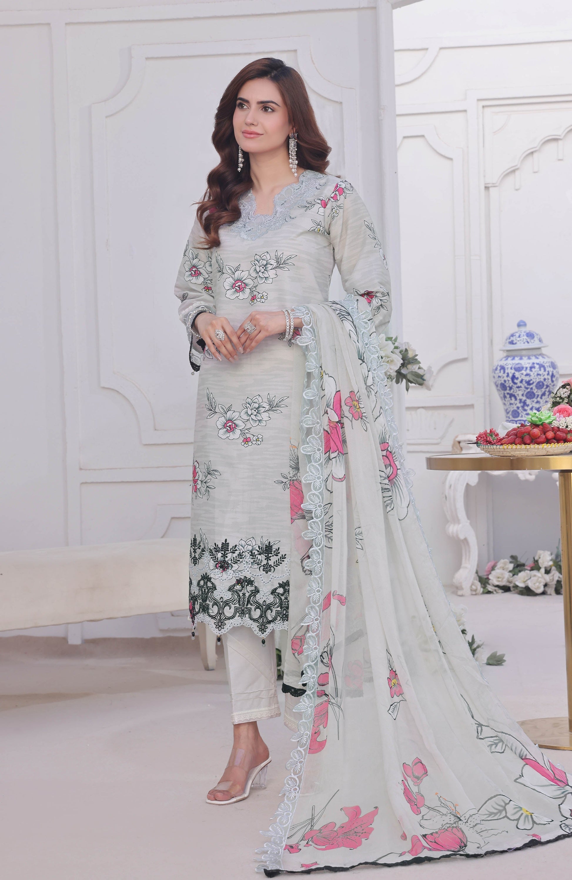 Al Zohaib | Applique Kari Cutwork Edit 25 | ACE-25-07 - by - Libasekhas UK - Registered Vendor of : Alzohaib - 100% Original Designer Dresss