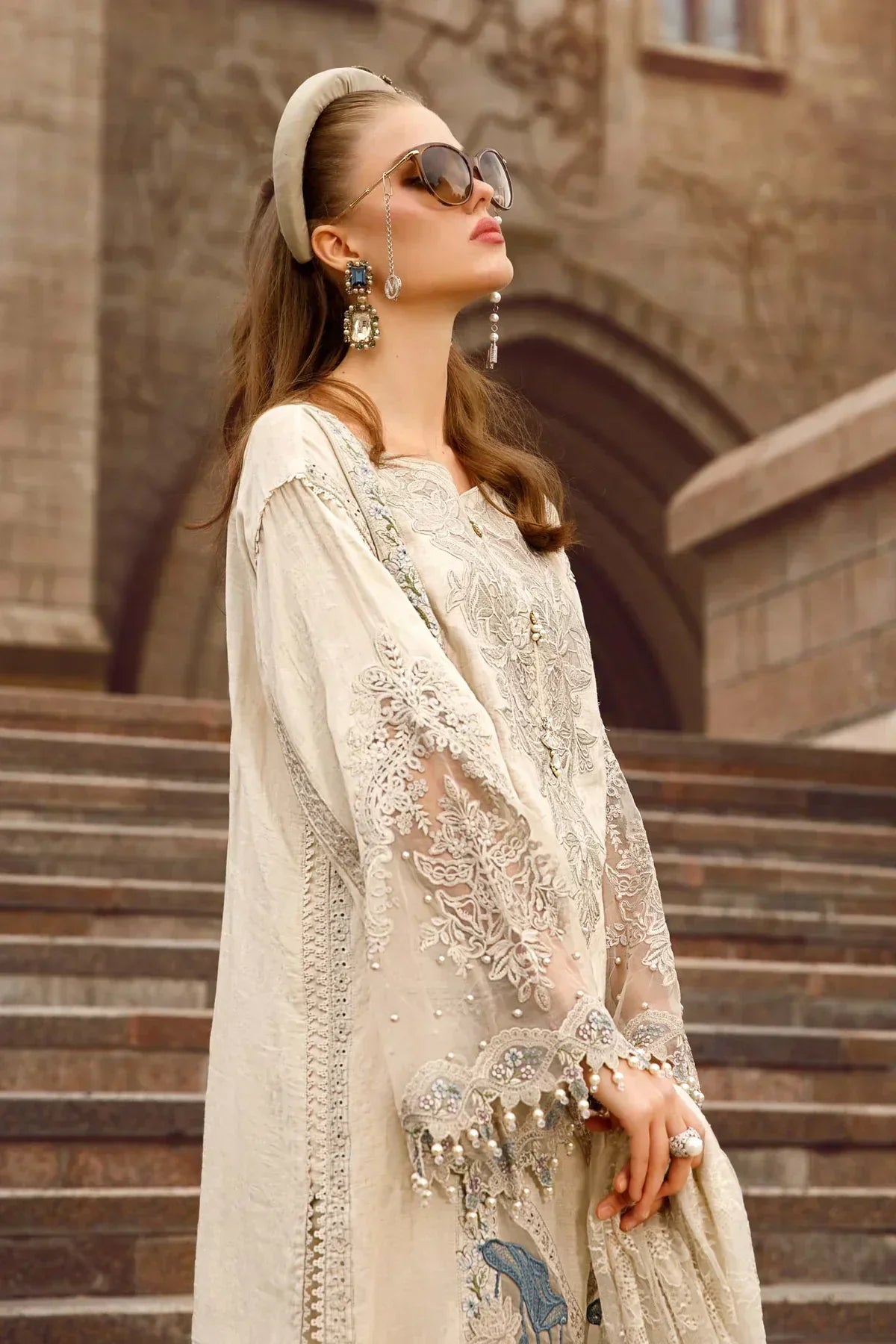 Maria B | Luxury Lawn | D-2307-B - by - Libasekhas UK - Registered Vendor of : Maria B - 100% Original Designer Dresss