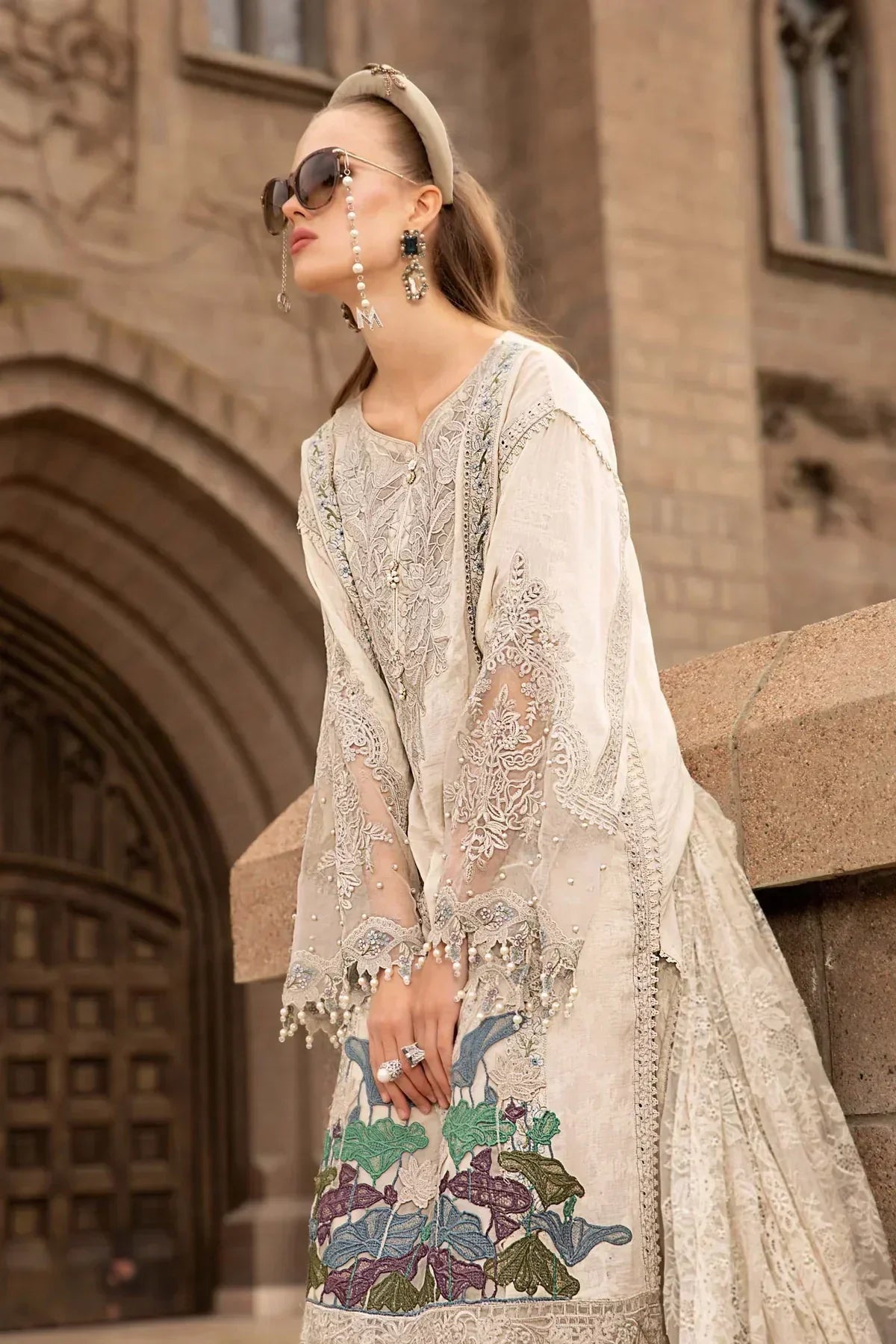 Maria B | Luxury Lawn | D-2307-B - by - Libasekhas UK - Registered Vendor of : Maria B - 100% Original Designer Dresss
