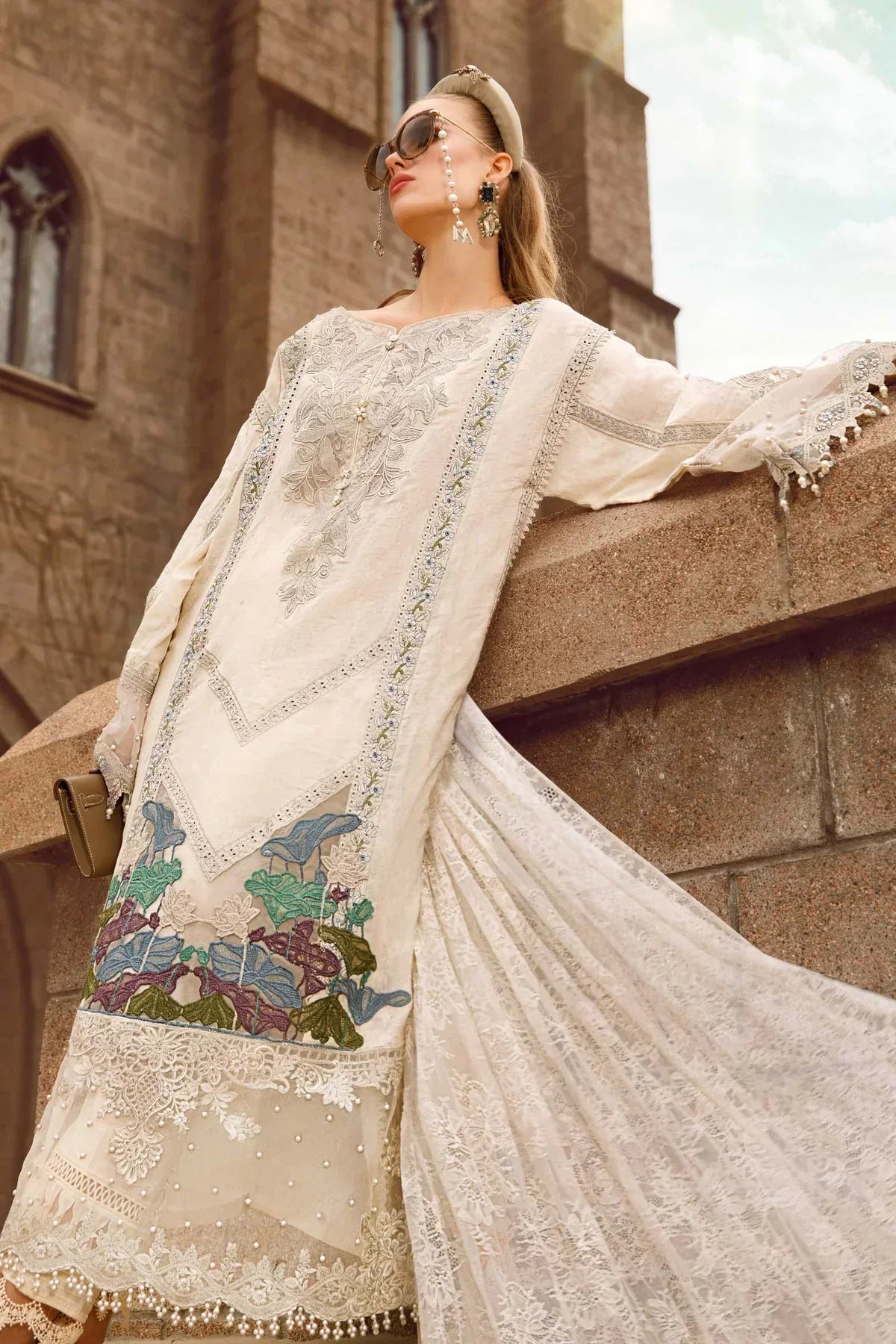 Maria B | Luxury Lawn | D-2307-B - by - Libasekhas UK - Registered Vendor of : Maria B - 100% Original Designer Dresss