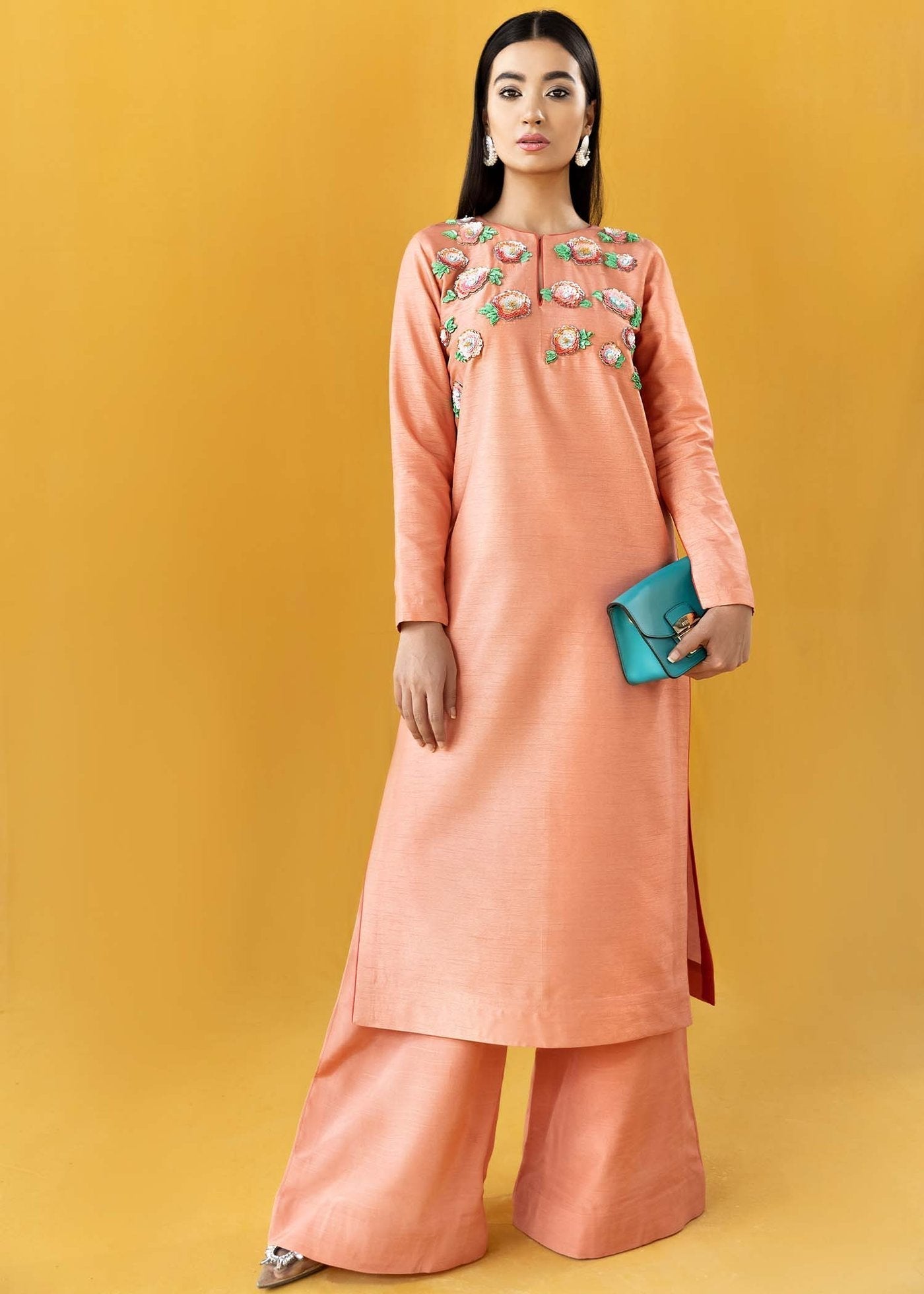 Hana | Vibrant Beyond | Floral Garden-VB-1007 - by - Libasekhas UK - Registered Vendor of : Hana - 100% Original Designer Dresss