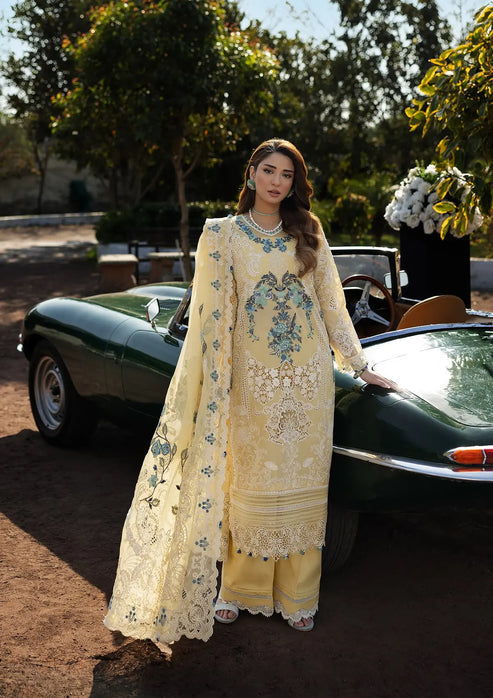 Kahf Premium | Luxury Lawn 25 | KLR-03 Sasha - by - Libasekhas UK - Registered Vendor of : Kahf Premium - 100% Original Designer Dresss