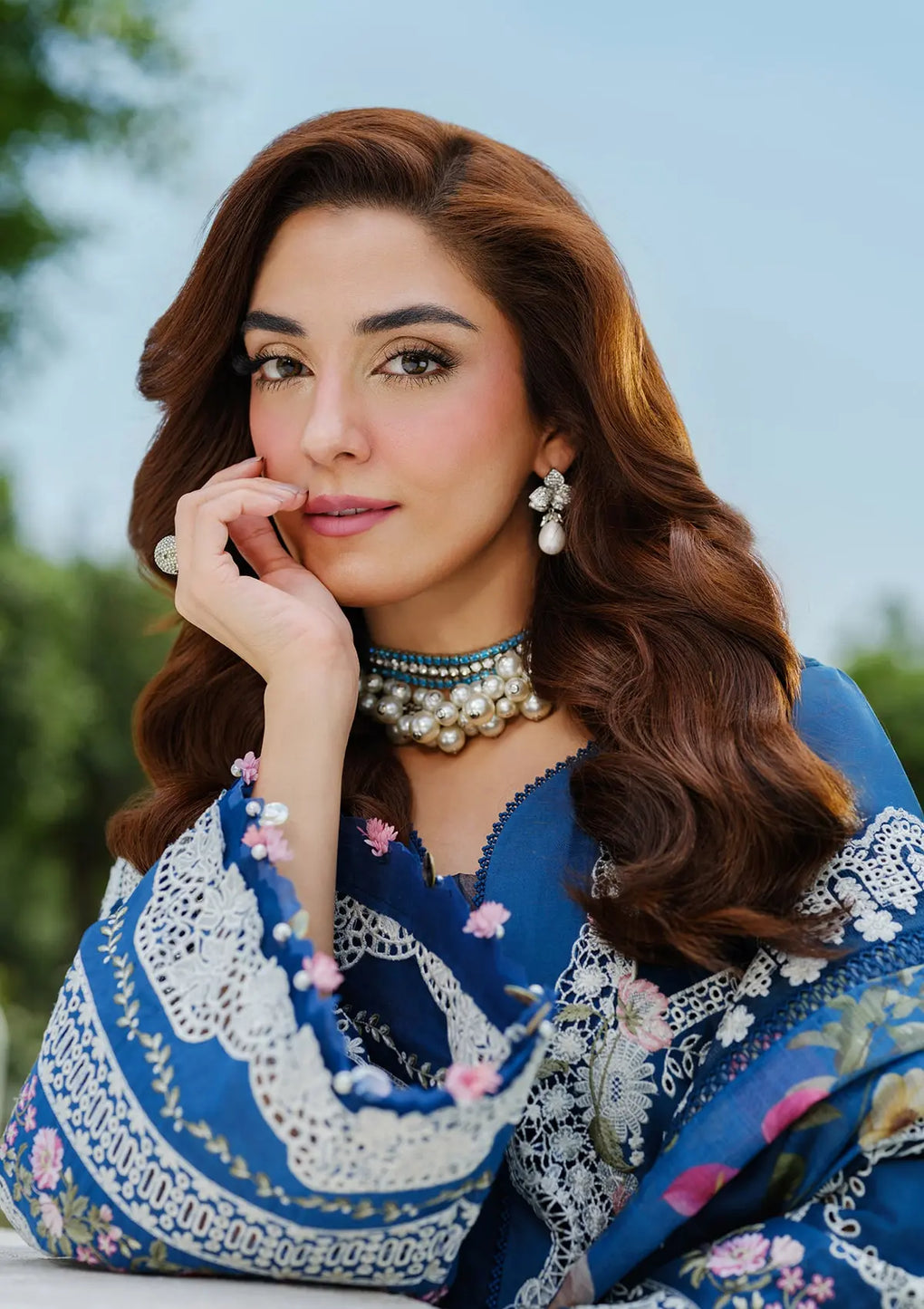 Elaf Premium | Luxury Lawn 25 | ELH-2A ZIVA - by - Libasekhas UK - Registered Vendor of : Elaf Premium - 100% Original Designer Dresss