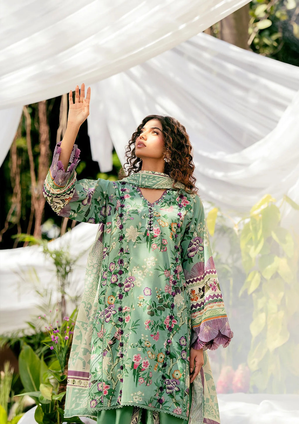 Elaf Premium | Prints 25 | EPS-8A MINTED DREAM - by - Libasekhas UK - Registered Vendor of : Elaf Premium - 100% Original Designer Dresss
