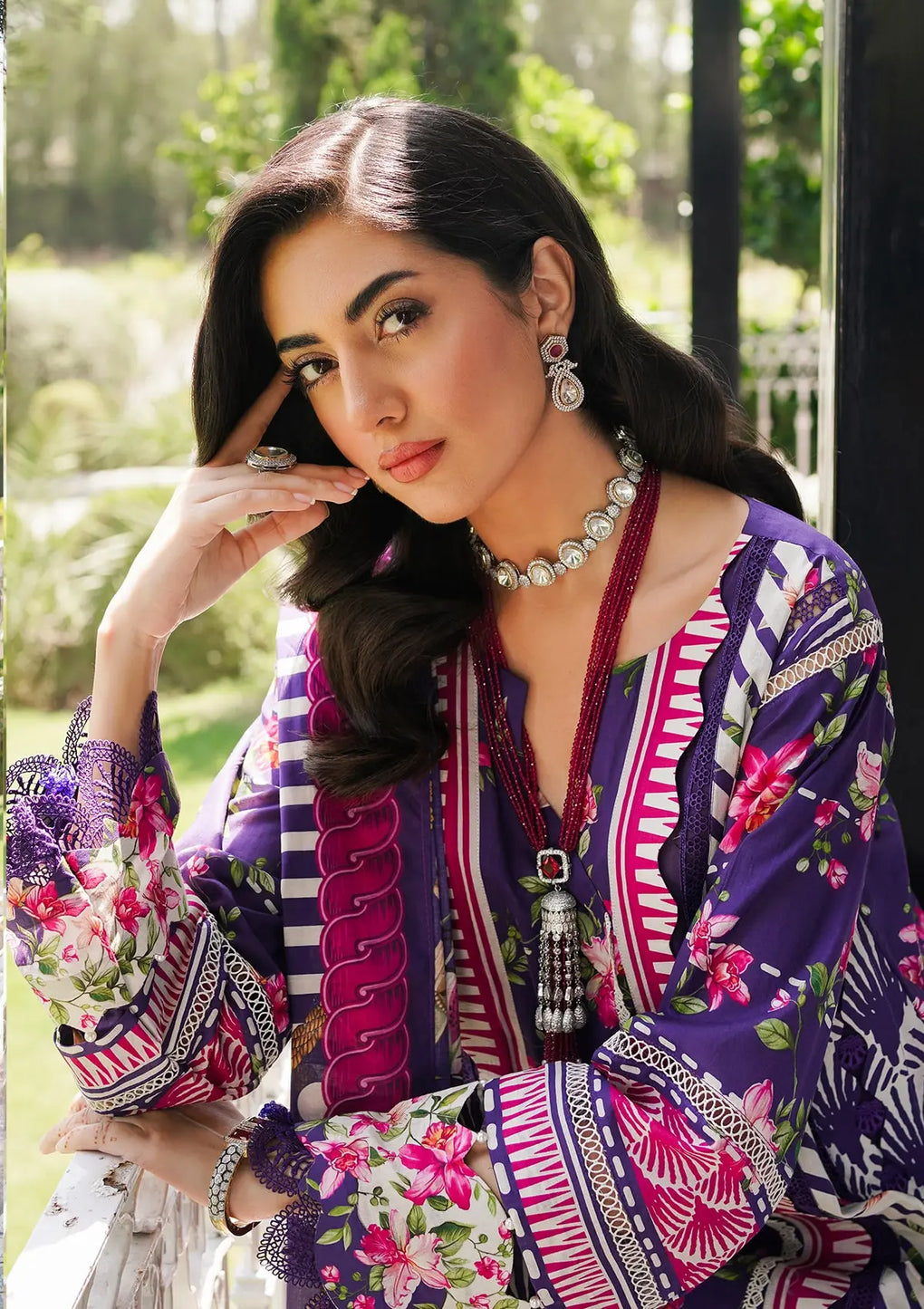 Elaf Premium | Printed Collection 24 | EEP-02B - Bloomie - by - Libasekhas UK - Registered Vendor of : Elaf Premium - 100% Original Designer Dresss