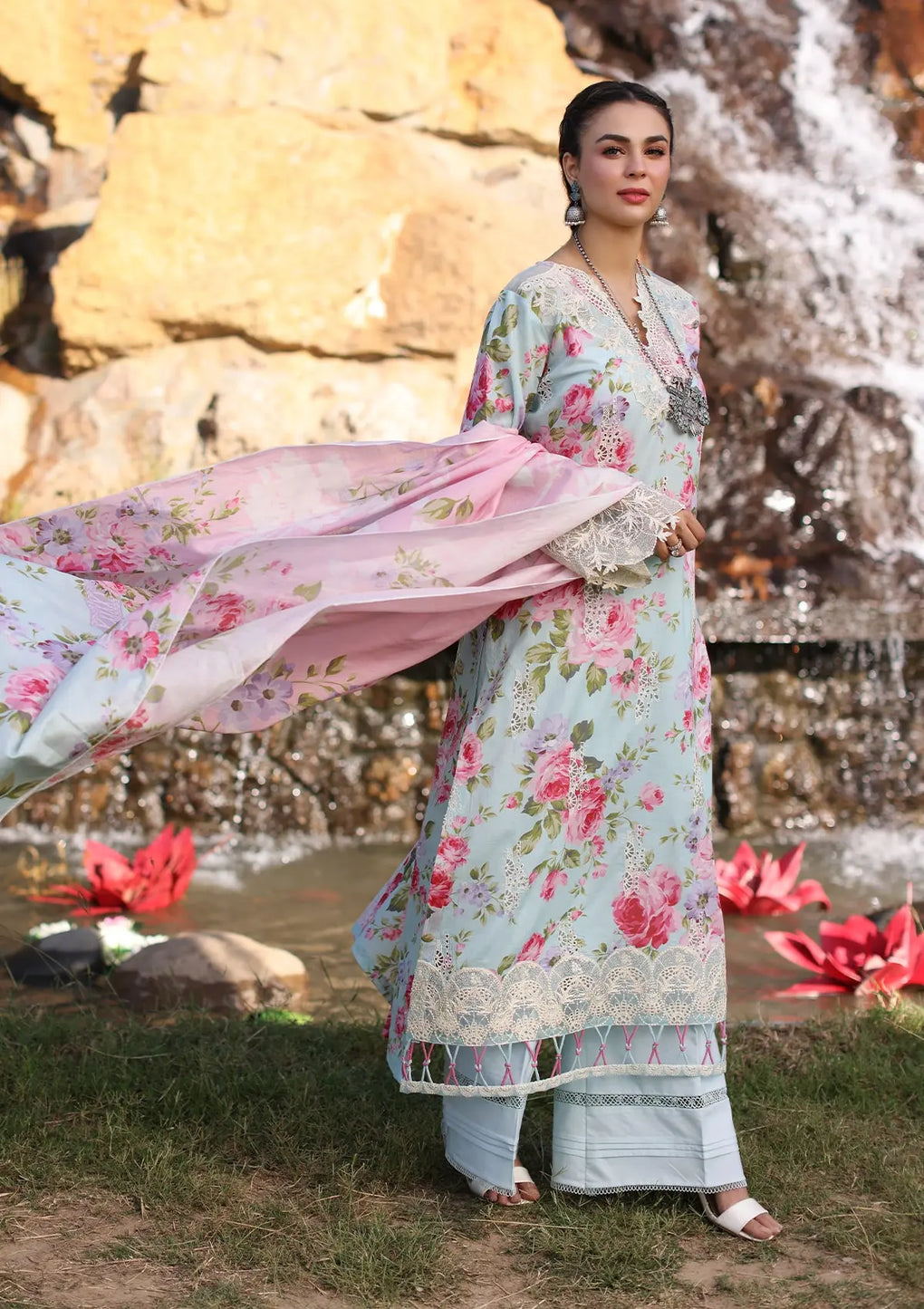 Elaf Premium | Prints Chikankari 24 | 04B GLACIELLA - by - Libasekhas UK - Registered Vendor of : Elaf Premium - 100% Original Designer Dresss