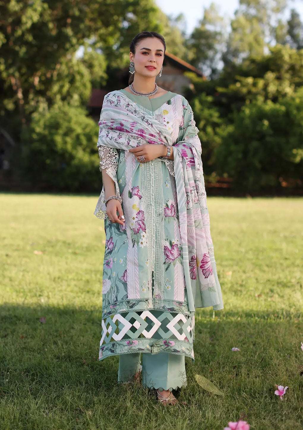 Elaf Premium | Prints Chikankari 24 | 05B CELESTIAL - Luxury -  Libasekhas
