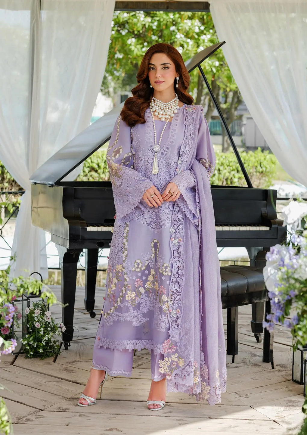 Elaf Premium | Luxury Lawn 25 | ELH-3A PARIS HUES - by - Libasekhas UK - Registered Vendor of : Elaf Premium - 100% Original Designer Dresss