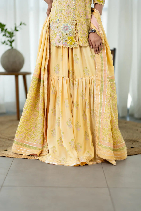 Wahaj M Khan | Sanam Luxe |Buttercup Sanam GS - by Libasekhas UK - Registered Vendor of : Wahaj M Khan - 100% Original Designer Dress