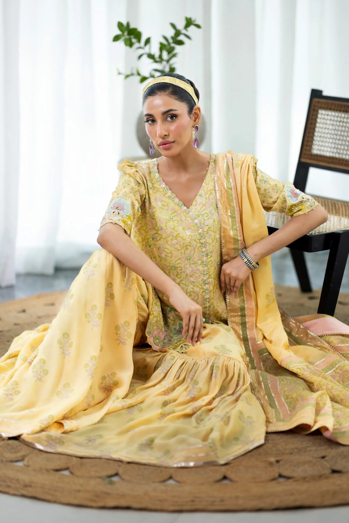 Wahaj M Khan | Sanam Luxe |Buttercup Sanam GS - by Libasekhas UK - Registered Vendor of : Wahaj M Khan - 100% Original Designer Dress