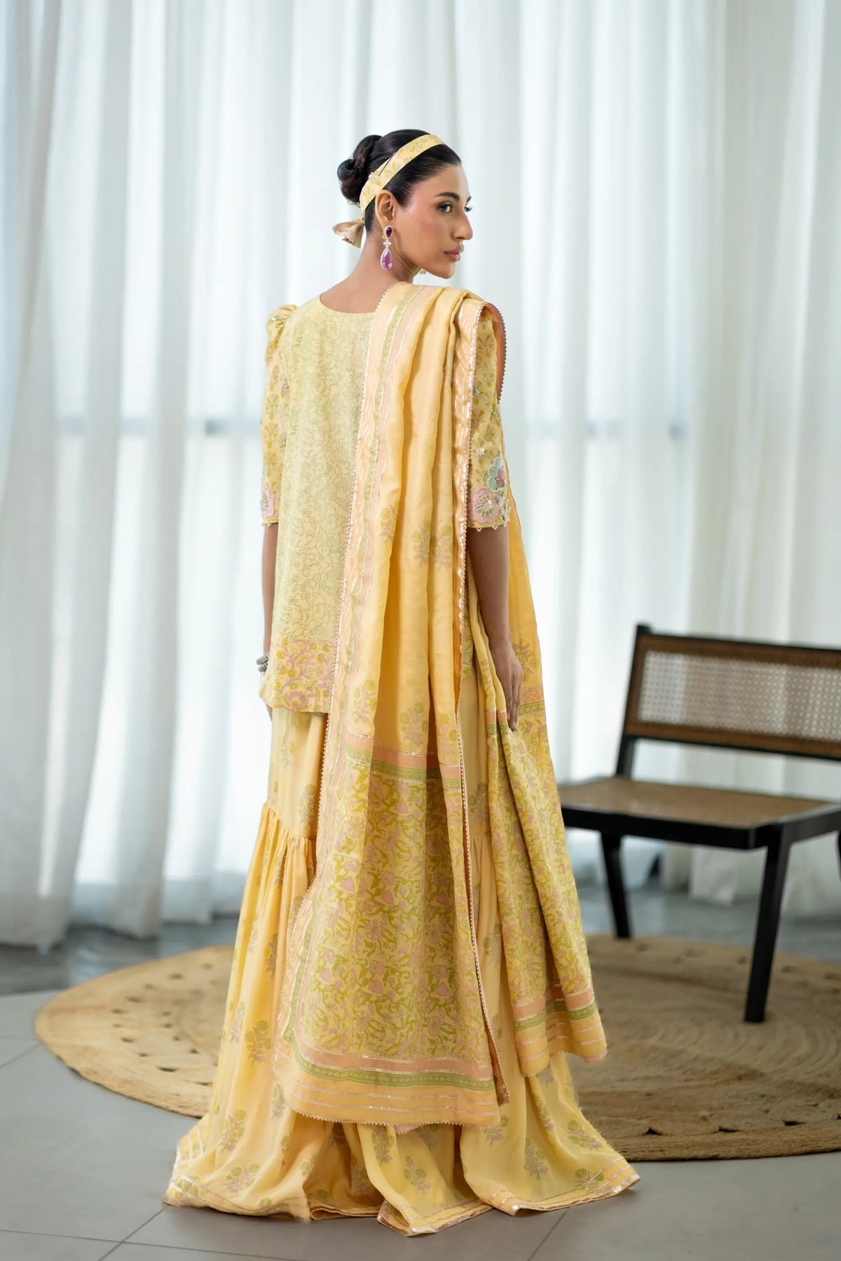 Wahaj M Khan | Sanam Luxe |Buttercup Sanam GS - by Libasekhas UK - Registered Vendor of : Wahaj M Khan - 100% Original Designer Dress