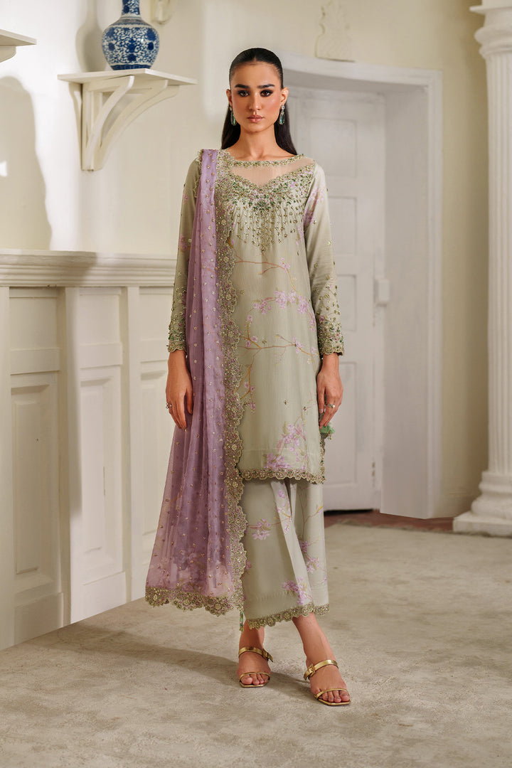 Iznik | Printed Formals | UE-539 - by Libasekhas UK - Registered Vendor of : Iznik - 100% Original Designer Dress