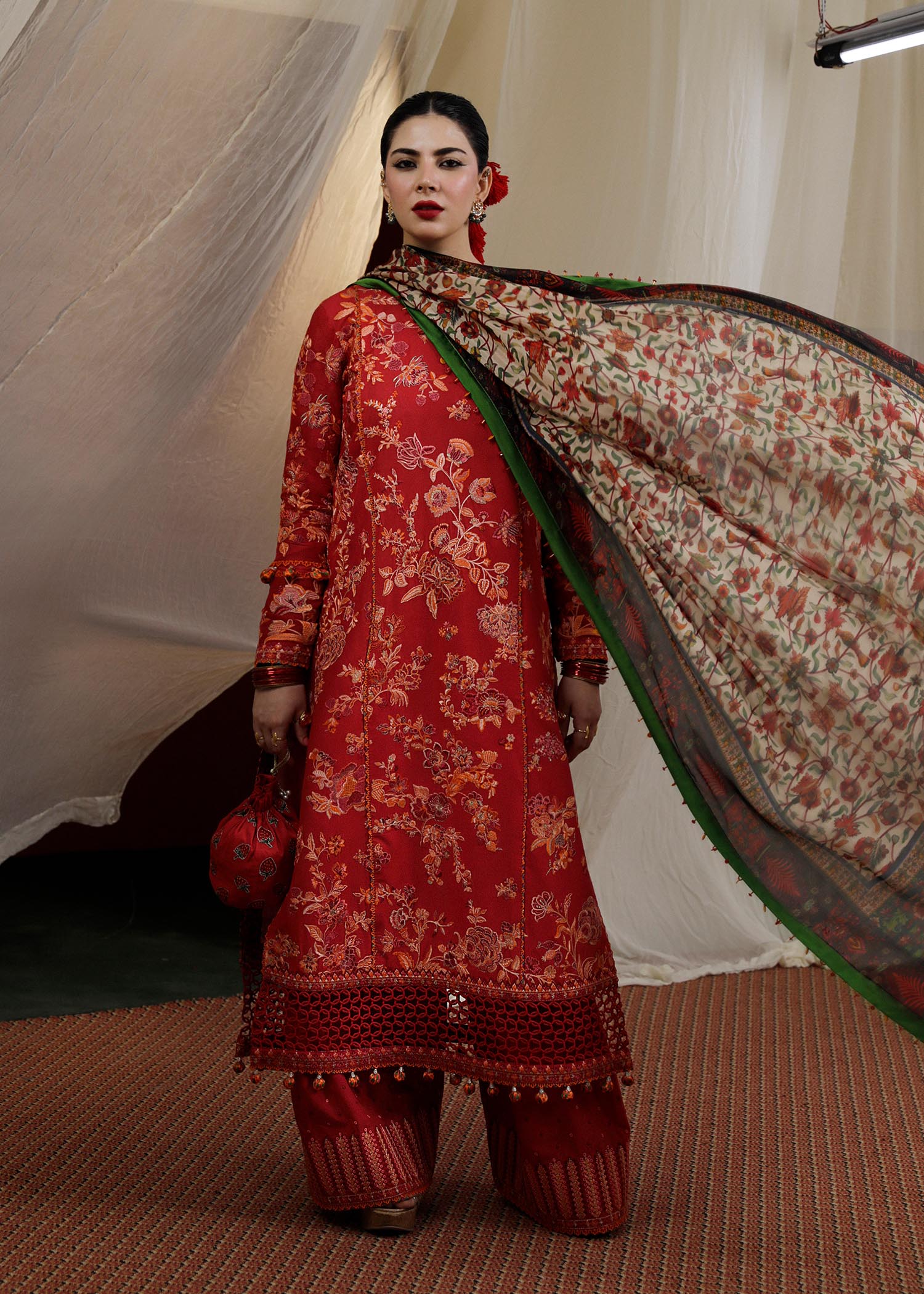 Hussain Rehar | Lawn SS 2023 | Berry - by - Libasekhas UK - Registered Vendor of : Hussain Rehar - 100% Original Designer Dresss