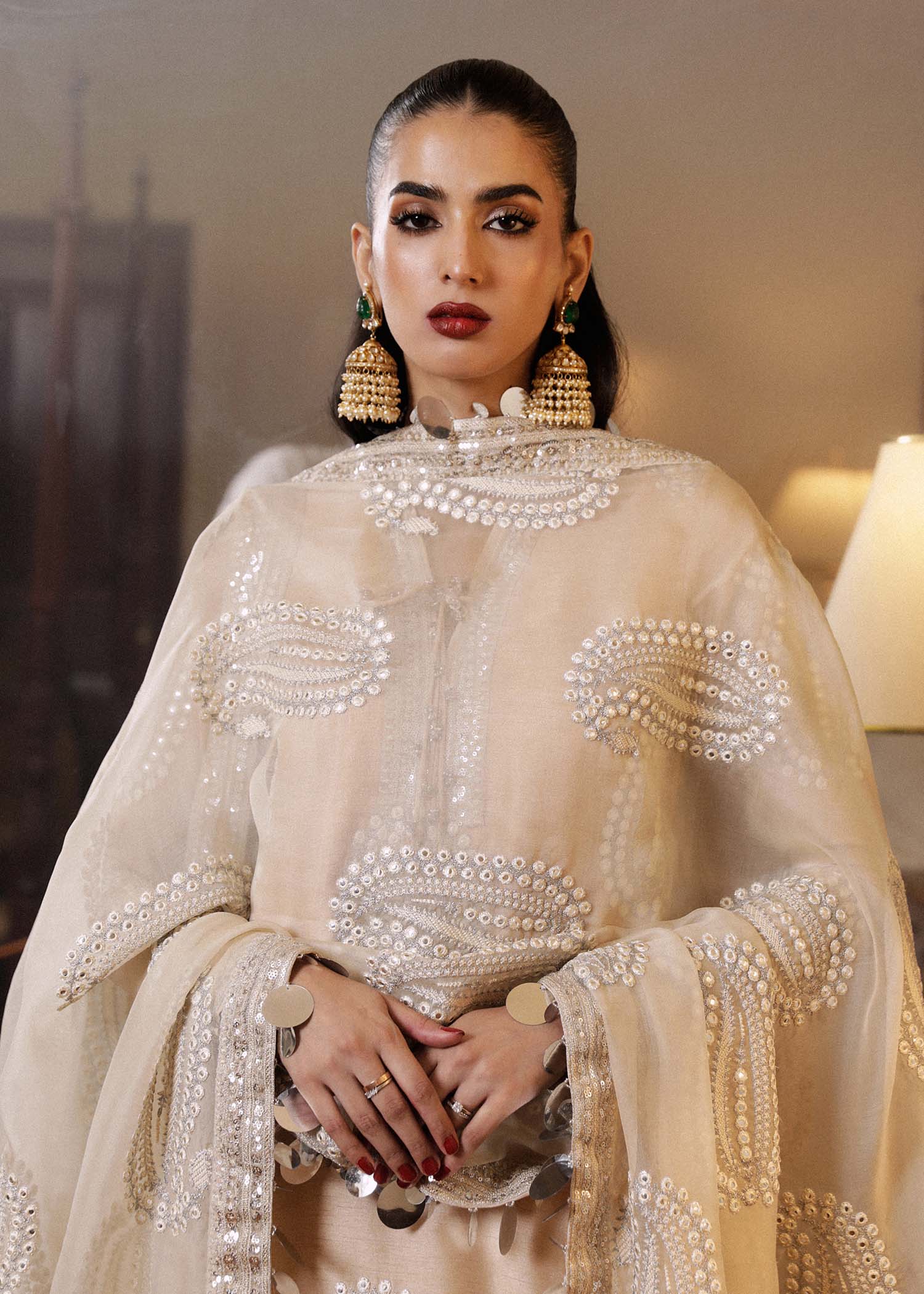 Hussain Rehar | Luxury Pret SS 24 | Moh - by - Libasekhas UK - Registered Vendor of : Hussain Rehar - 100% Original Designer Dresss