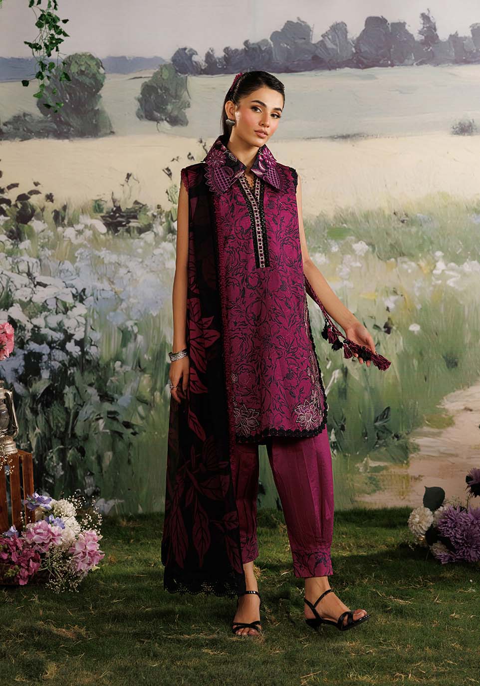 Zarqash | RimJhim The Moonsoon Edit 26 | GULMOHAR ZQ003 - by Libasekhas UK - Registered Vendor of : Zarqash - 100% Original Designer Dress