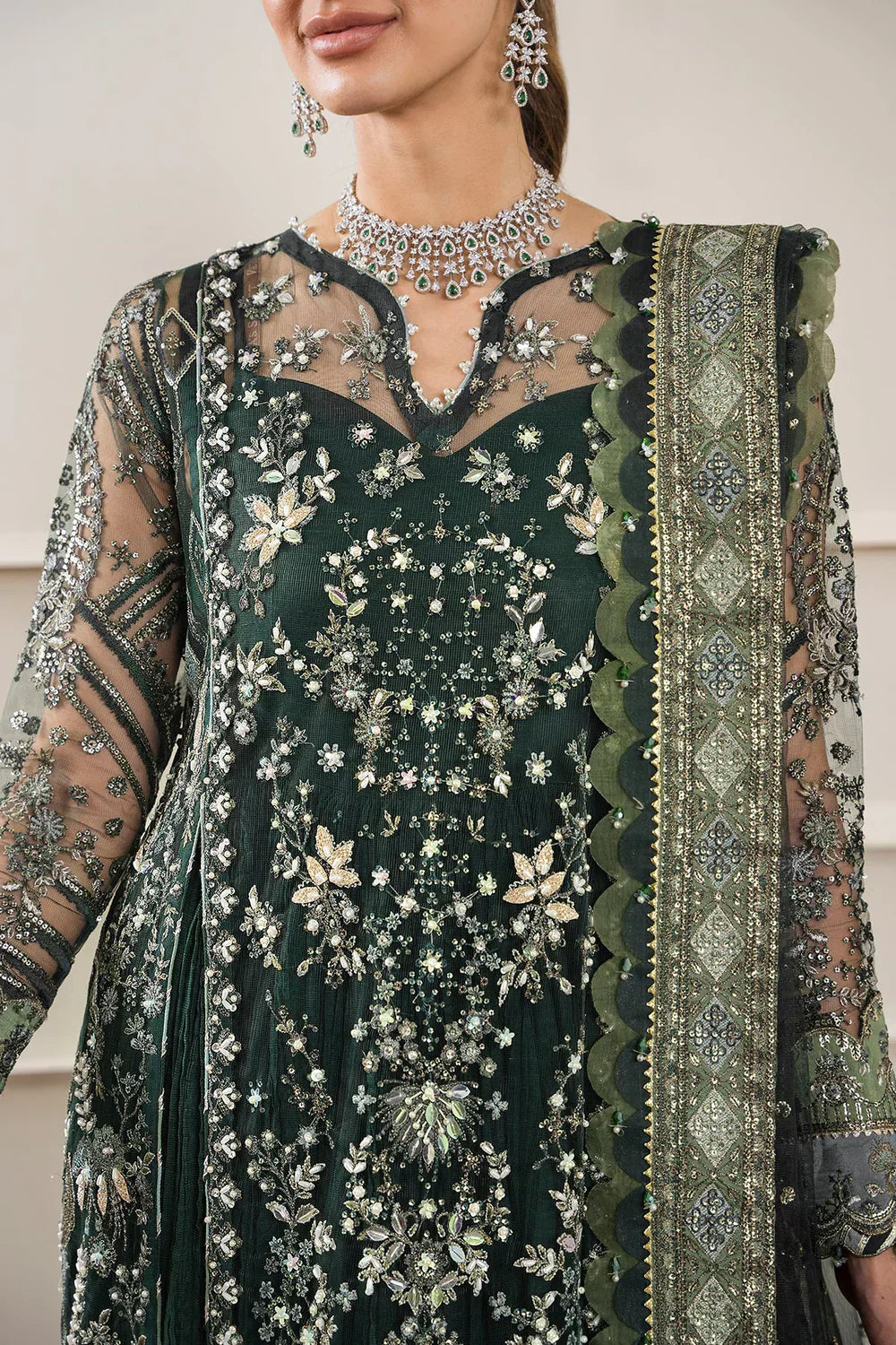 Baroque | Chantelle Embroidered Collection | CH12-05 - by - Libasekhas UK - Registered Vendor of : Baroque - 100% Original Designer Dresss