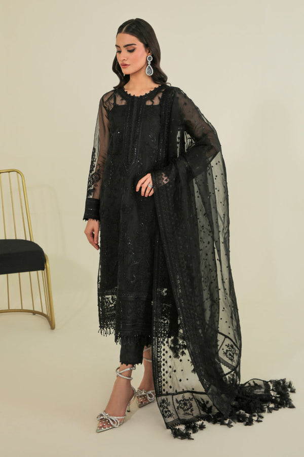 Baroque | Formals Collection | EMBROIDERED ORGANZA UF-235 - by Libasekhas UK - Registered Vendor of : Baroque - 100% Original Designer Dress