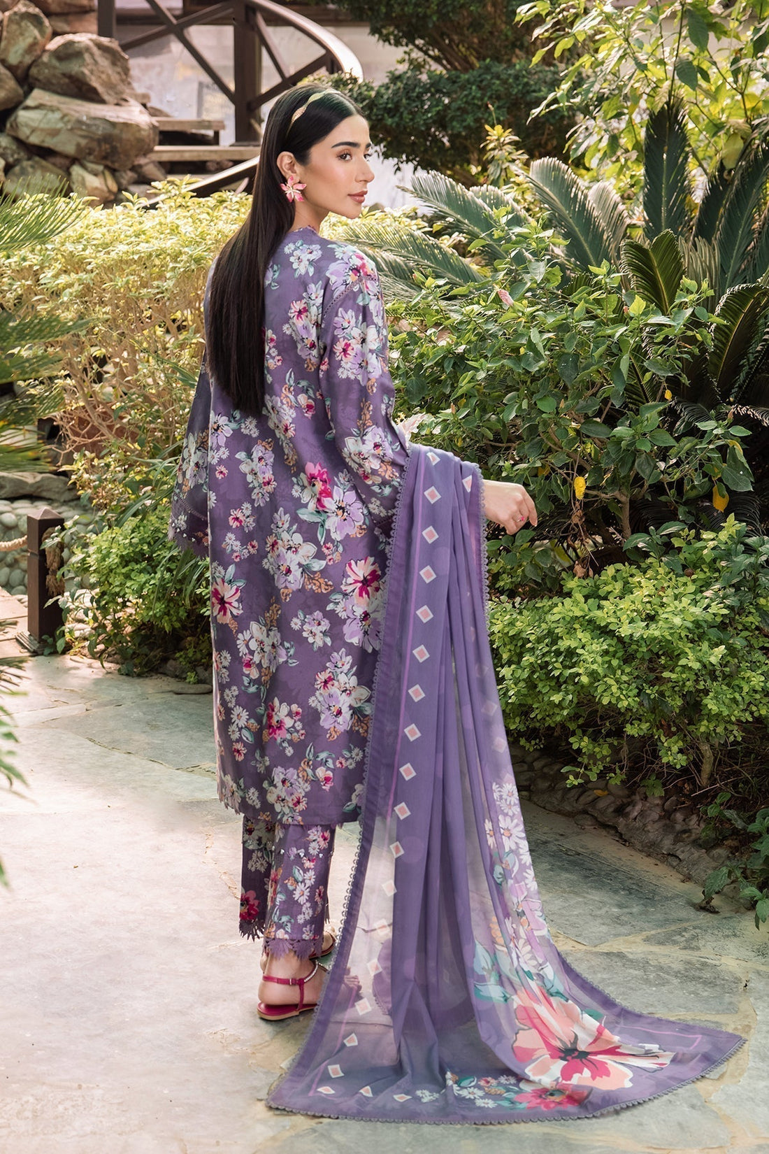 Alizeh | Sheen Lawn Prints 24 | INDIGO - by - Libasekhas UK - Registered Vendor of : Alizeh - 100% Original Designer Dresss