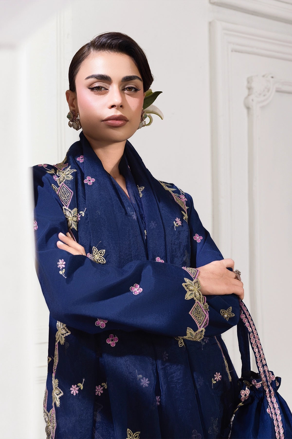 Rangrasiya | Lumeire Silk |Azul - by Libasekhas UK - Registered Vendor of : Rangrasiya - 100% Original Designer Dress