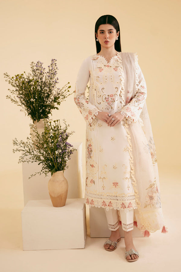 Qalamkar | Qlinekari Luxury Lawn | SQ-01 SARV - by - Libasekhas UK - Registered Vendor of : Qalamkar - 100% Original Designer Dresss