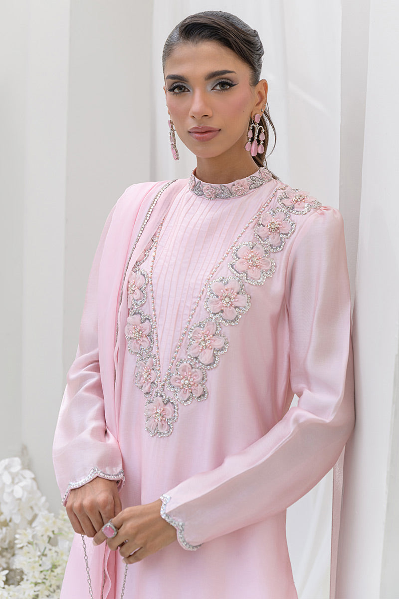 Chic Ophicial | Aarzu Luxe Pret | Blush Petal - by Libasekhas UK - Registered Vendor of : Chic Ophicial - 100% Original Designer Dress