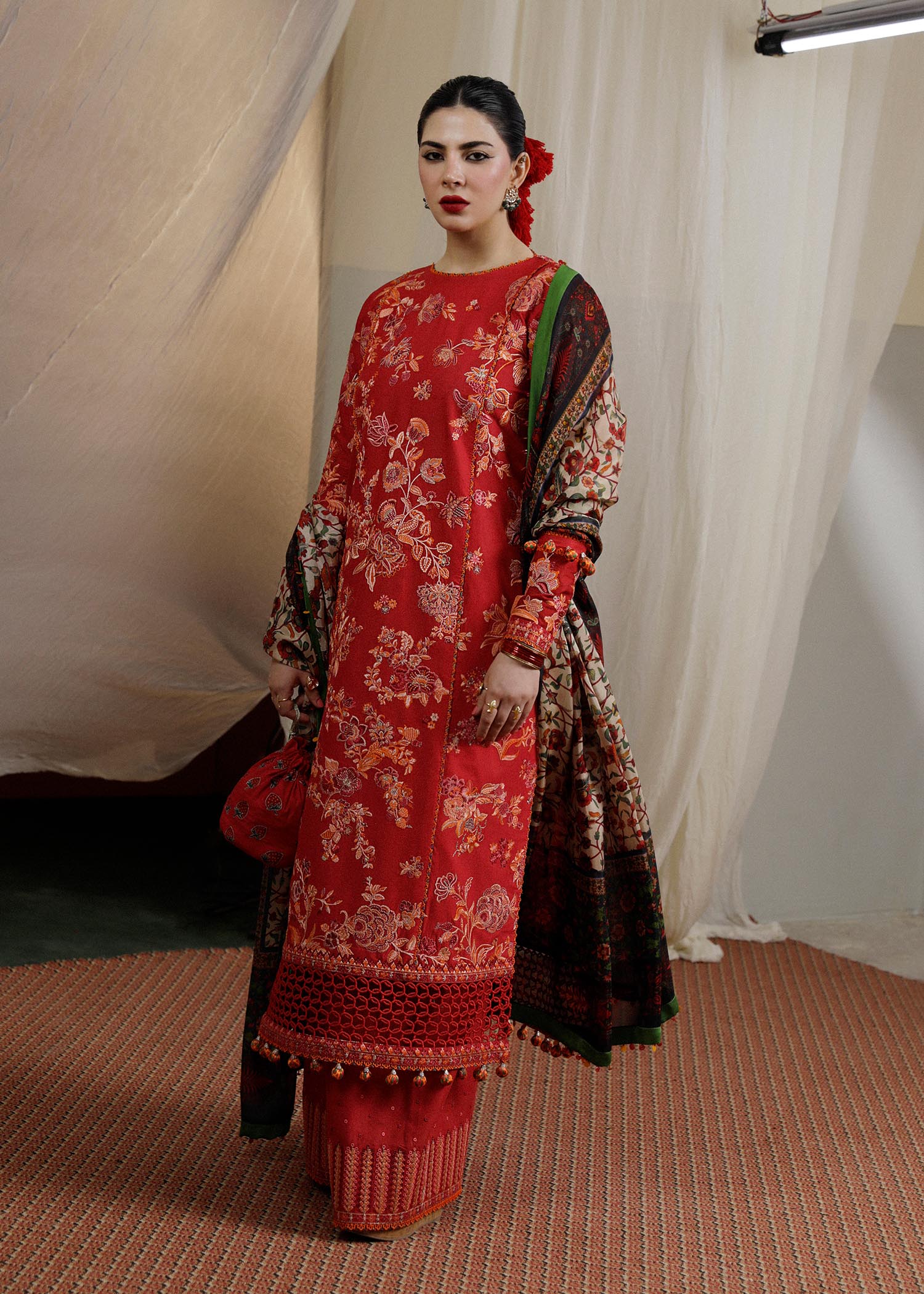 Hussain Rehar | Lawn SS 2023 | Berry - by - Libasekhas UK - Registered Vendor of : Hussain Rehar - 100% Original Designer Dresss