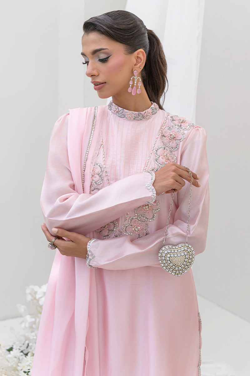 Chic Ophicial | Aarzu Luxe Pret | Blush Petal - by Libasekhas UK - Registered Vendor of : Chic Ophicial - 100% Original Designer Dress