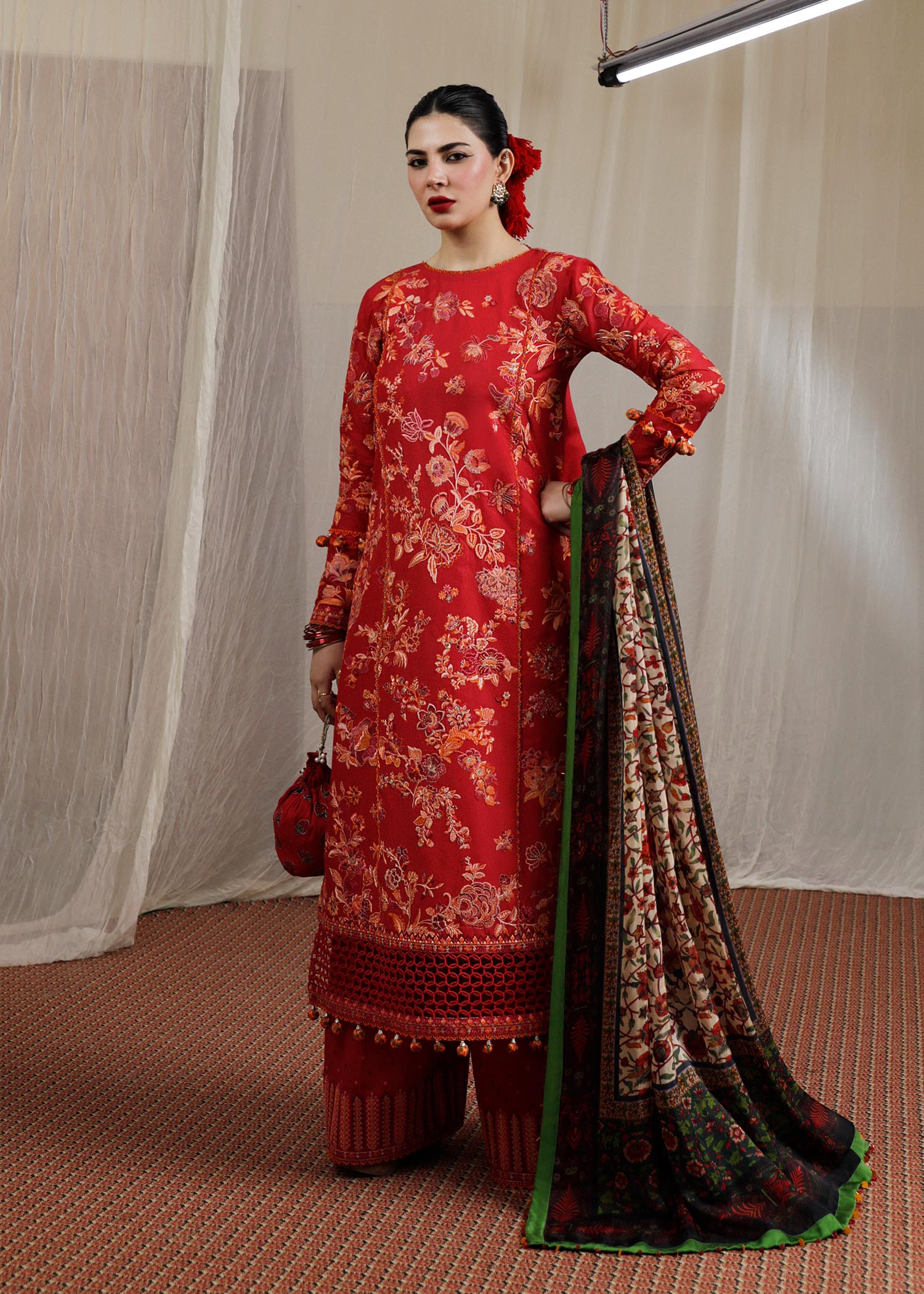 Hussain Rehar | Lawn SS 2023 | Berry - by - Libasekhas UK - Registered Vendor of : Hussain Rehar - 100% Original Designer Dresss