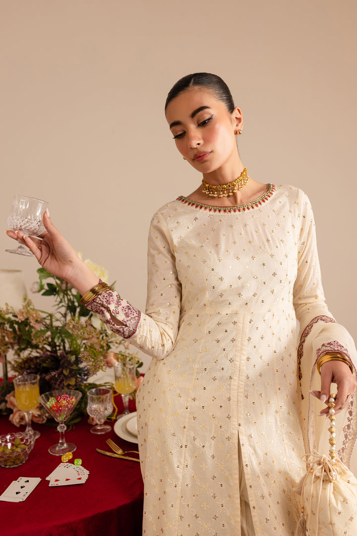Batik | Reception Luxe Edit | Sufaid - by - Libasekhas UK - Registered Vendor of : Batik - 100% Original Designer Dresss