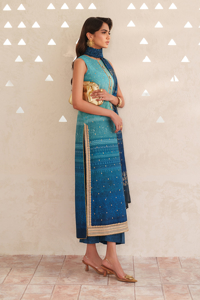 Baroque | Luxury Pret Summer | UF-4400 - by Libasekhas UK - Registered Vendor of : Baroque - 100% Original Designer Dress